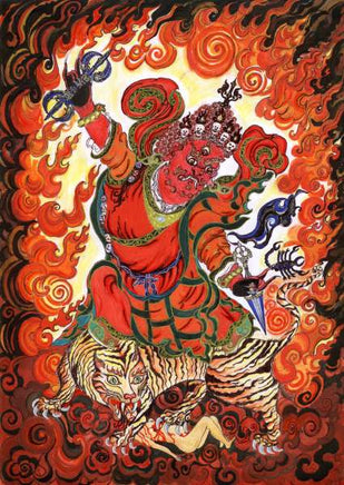 Amulette Tibétaine protectrice Yantra de Dorje Drölo. magiedubouddha