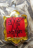 Médaille polychrome tortue Paya Taoreuam / Phra Sanghajai - Très Vénérable LP Liew.