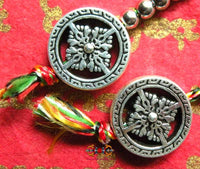 Grands compteurs de mantra pour chapelets Tibétains - modèle double dorje.