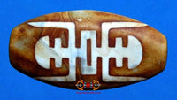 Gros dzi Tibétain motif araignée - Protection contre les insectes venimeux. magiedubouddha