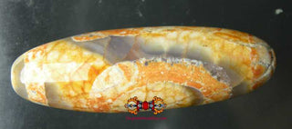 Gros Dzi Tibétain orange Sago-Mago. magiedubouddha