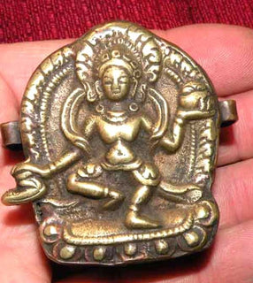 Reliquaire Tibétain Ga'au - Vajra Yogini. magiedubouddha