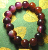 mala de poignet en verre rouge