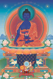 Amulettes Tsa Tsa en mendroup - Gourou Rinpoché, Bouddha, Bouddha de médecine et Tara blanche.