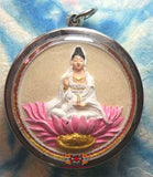 Amulette Mae Guan Yin Theprajao / Chae Singha Heng Maha Heng - Wat Hua Lampong