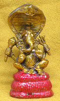Statuette de Phra Pikanet (Ganesh) sous le Roi des Nâgas - Très Vénérable LP Dooh.