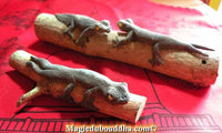 Sculptures de gecko sacrés à deux queues - Wat Phrasi.
