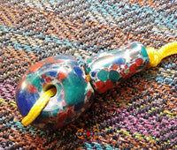 Bille de tête pour chapelet Tibétain - en résine multicolore. magiedubouddha.com