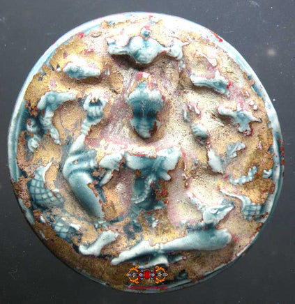 Grande amulette Jatukham Rammathep en céladon. magiedubouddha