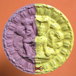 Grande amulette bicolore de Ganesh et Jatukham Rammathep.