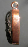 Pendentif Tibétain crâne Citipati en labradorite et cuivre.