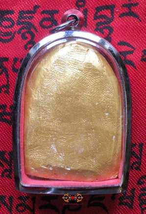 Amulette Tsa Tsa dorée du Bouddha de longue vie. magiedubouddha