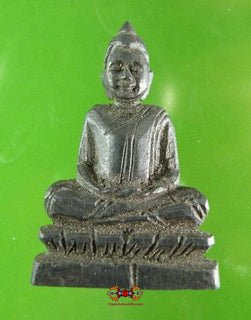 Amulette LP Sothorn en bois sacré noir Mae Paya New Dam magiedubouddha