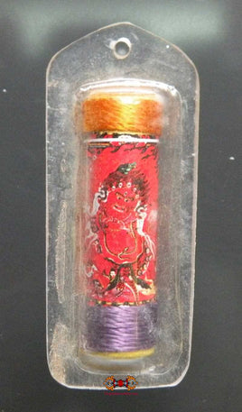 Amulette TibĂ©taine mantra de Mahakala rouge (Gompo Chadrukpa). magiedubouddha