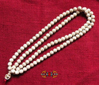 Mala Tibétain crâne - Howlithe blanche. magiedubouddha