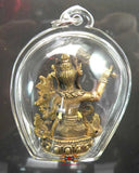 Amulettes Tibétaines de Tara verte, Tara blanche, Manjushri et Bouddha de longue vie - Joyaux qui exaucent les désirs.