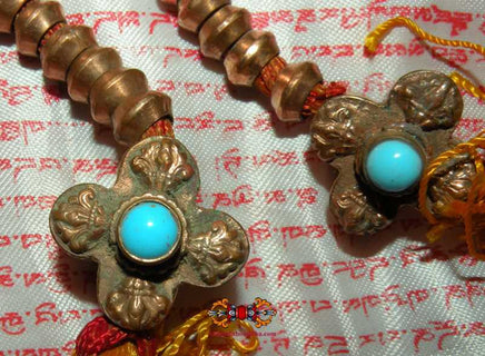 Grands compteurs de mantra pour mala Tibétain - en cuivre. magiedubouddha
