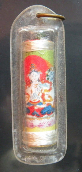 Amulette Tibétaine Mantra de Tara blanche - Son Eminence Chogye Trichen Rinpoché. La Magie du Bouddha.