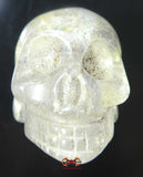 Perles crâne de cristal de roche (quartz).
