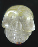 Perles crâne de cristal de roche (quartz).