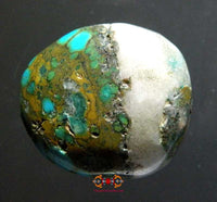 Perle de turquoise Tibétaine et quartz.