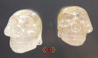 Perles crâne de cristal de roche (quartz). magiedubouddha