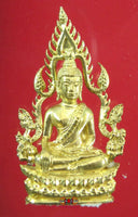 Amulette Phra Buddha Chinnaraj dorée - Wat Phrasi Ratanna Mahatat