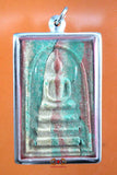 Grande amulette Phra Somdej multicolore ancienne