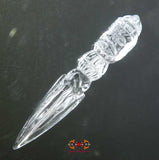 Pendentif Phurba en cristal de roche (Quartz).