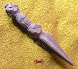 Phurba en bois - Relique antique du Stoupa de Bodnath.