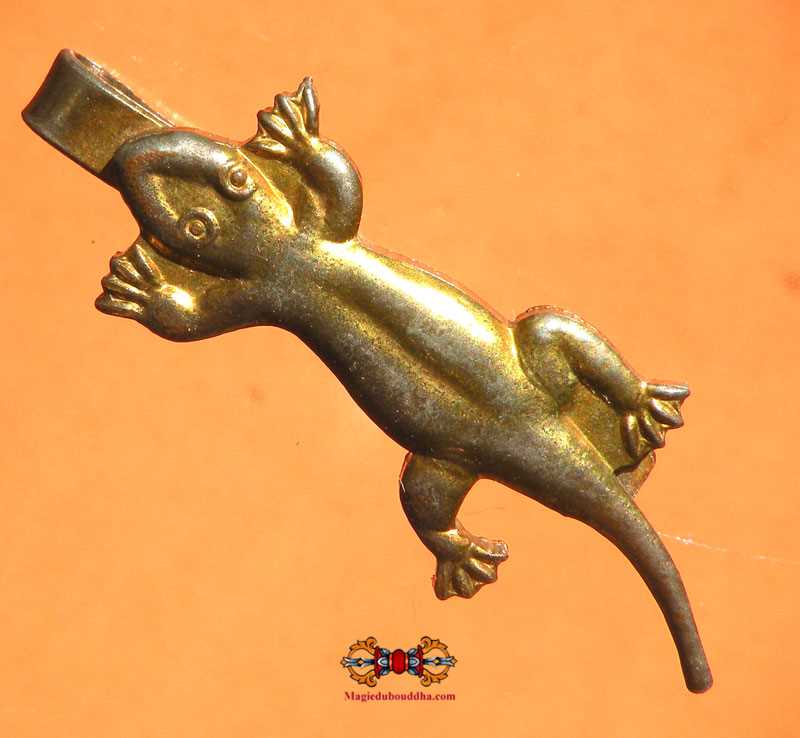 Amulette pince de cravate Gecko de fortune - Très Vénérable LP Liew.