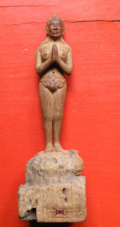 EXCEPTIONNEL : Statue ancienne Makaliporn en bois. magiedubouddha