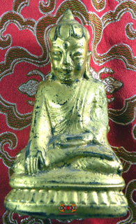Statuette ancienne du Bouddha Phra Upakut - Birmanie magiedubouddha