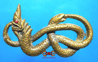 Grands talismans Nâgas et serpents entrelacés du Cambodge. magiedubouddha