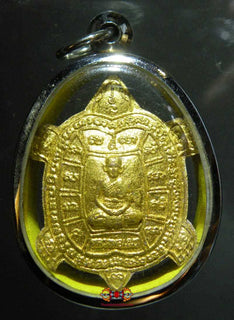 Amulette Thai tortue / Bouddha de fortune Phra Sanghajai - Vénérable LP Nen. magiedubouddha
