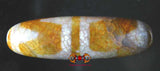 Gros Dzi Tibétain orange - type : Peau de Tigre.