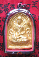 Amulette Tsa Tsa dorée du Bouddha de longue vie. magiedubouddha