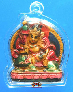 Belle amulette Tsa Tsa du Bouddha de fortune Tibétain Jambhala. magiedubouddha