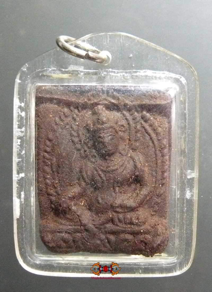 Précieuse amulette Tibétaine Tsa Tsa de Dzambhalla en mendroup.