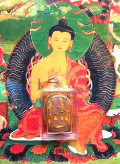 Amulette Tibétaine Tsa Tsa ancienne de Nagarjuna. La Magie du Bouddha.