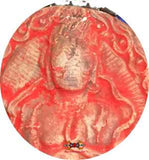 Chapelet Tibétain de fer (avec Tsa Tsa rouge de Vajrapani) - Pour la pratique de la méditation de Vajrapani et Vajrakilaya.