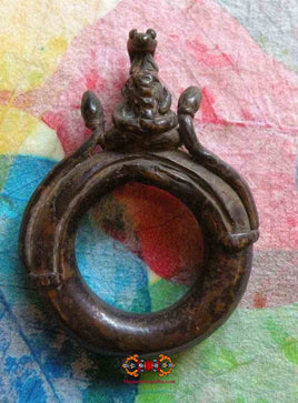 Très belle bague / amulette ancienne de Ganesh. La Magie du Bouddha.