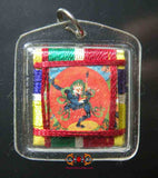 Amulette Tibétaine Yantra de Simhamukha - Dakini a la face de lion