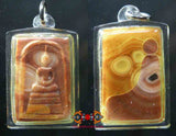 Amulettes Phra Somdej sculptées en pierre relique Hin Phratat marbrée 