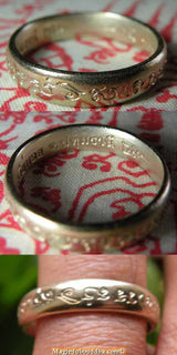 Bague de pouvoir et de méditation Wen Philot en argent Alchimique - Très Vénérable LP Thong Gleung. La Magie du Bouddha.