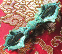 Vajra Tibétain en bronze patiné. magiedubouddha