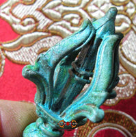 Vajra Tibétain en bronze patiné. magiedubouddha